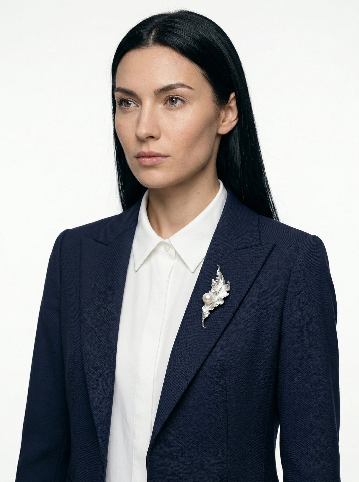 Nexus Quill Brooch with Lunar Pearl