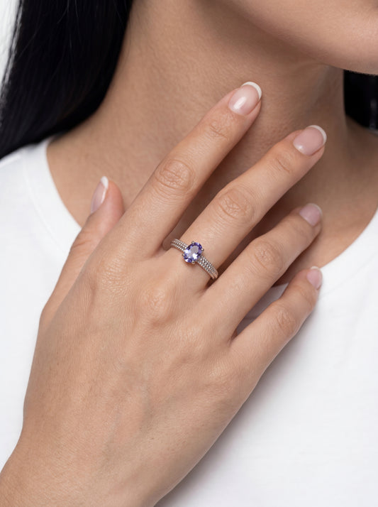Tanzanite Violet Dusk Oval Ring