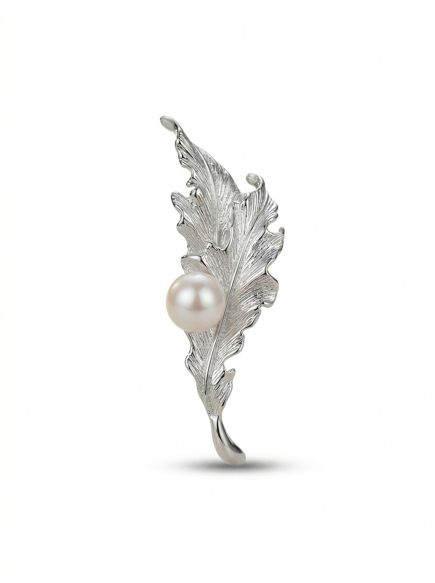 Nexus Quill Brooch with Lunar Pearl