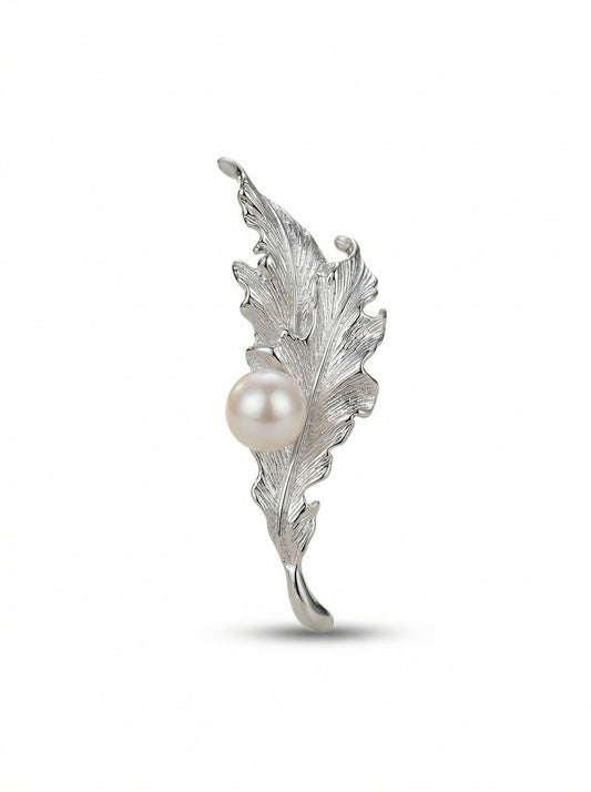 Nexus Quill Brooch with Lunar Pearl