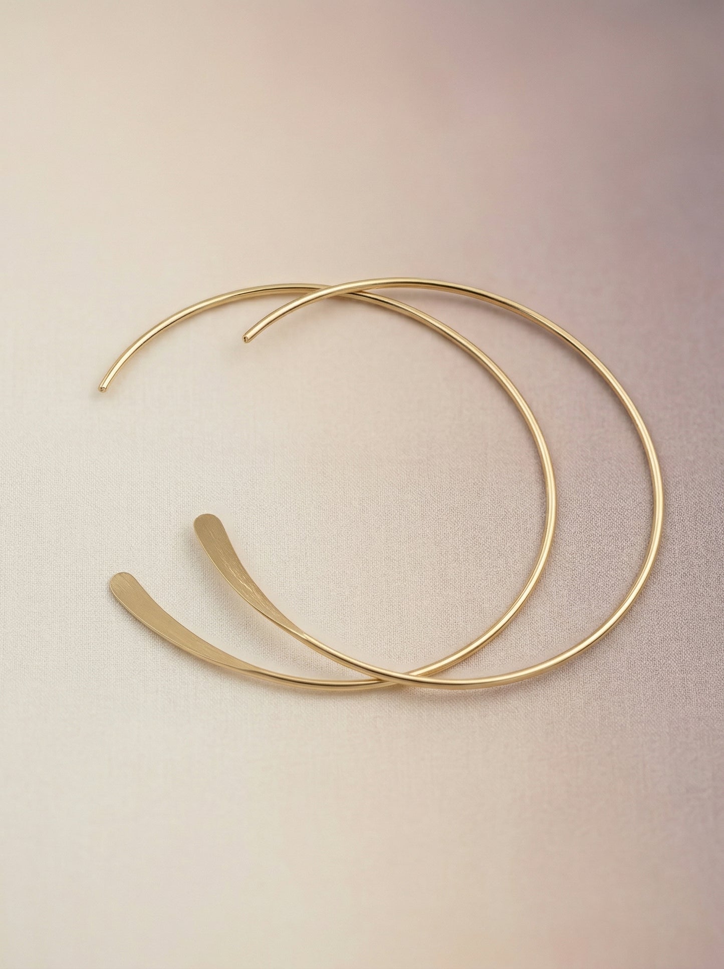 C-Silhouette 14K Gold-Filled Hoops