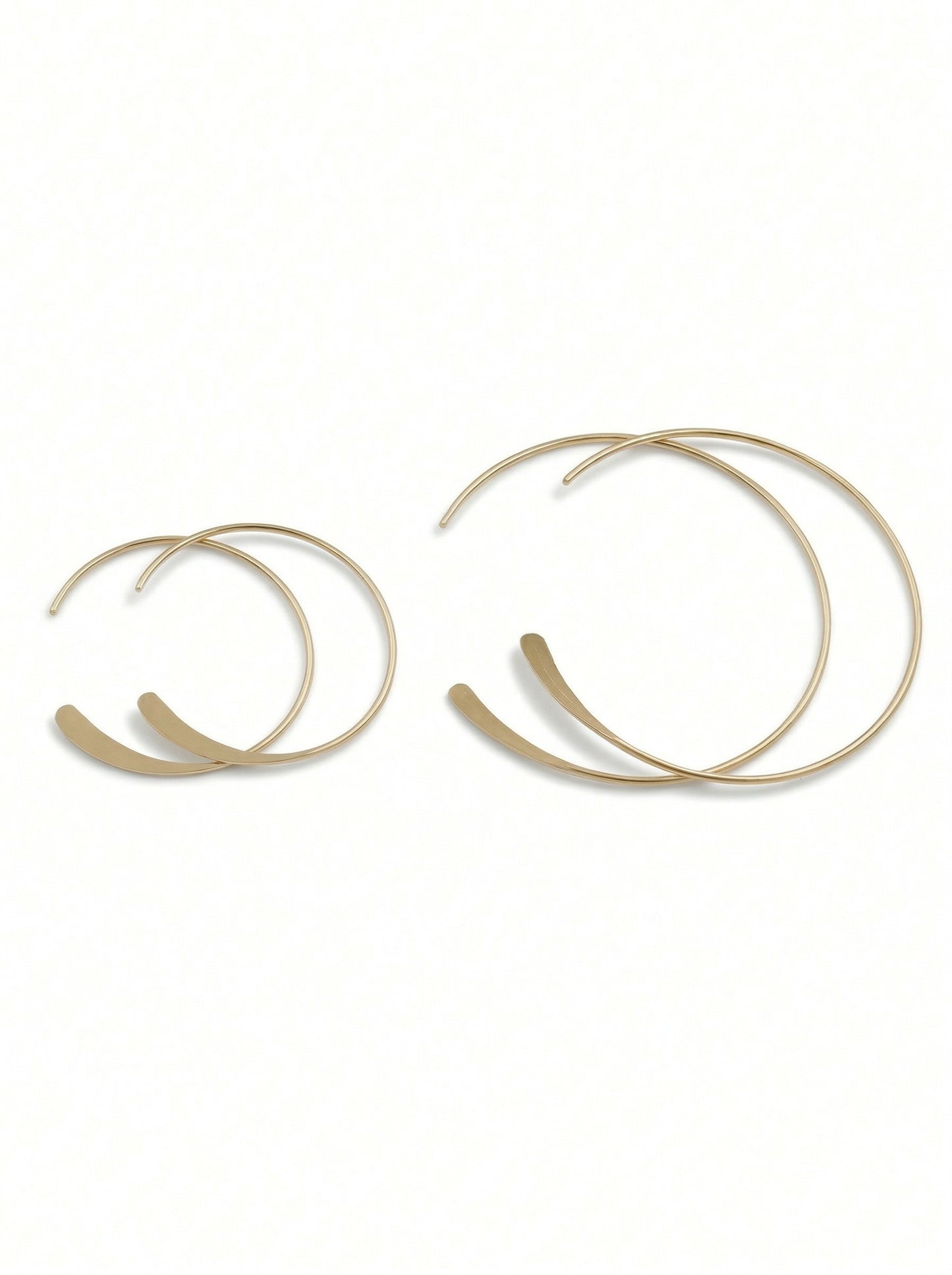 C-Silhouette 14K Gold-Filled Hoops