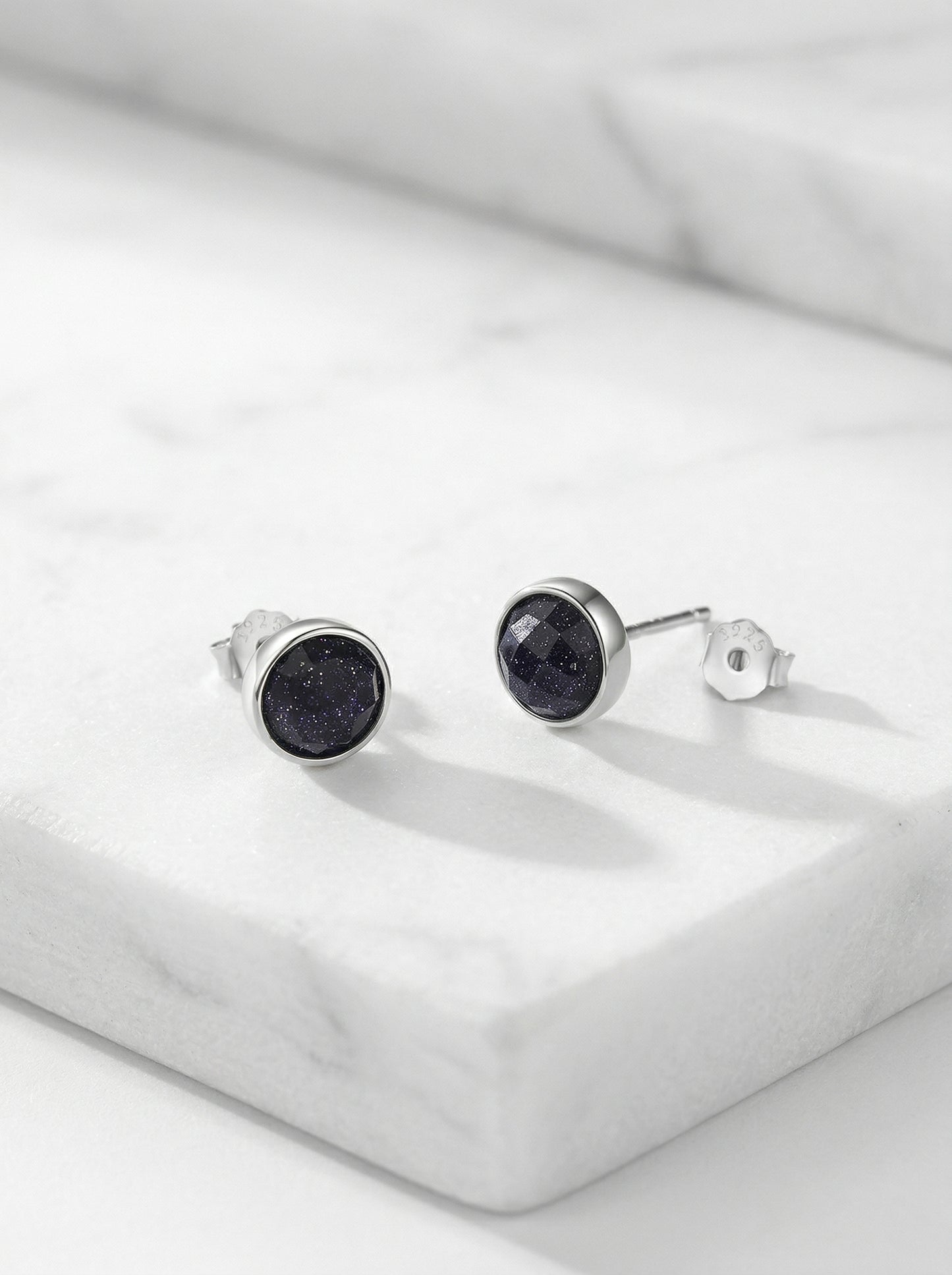 Deep Obsidian Studs